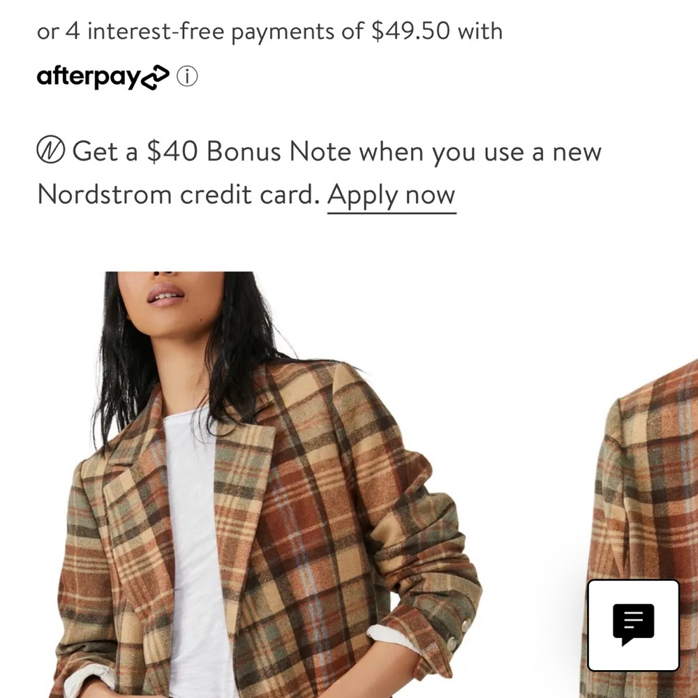We the people plaid blazer